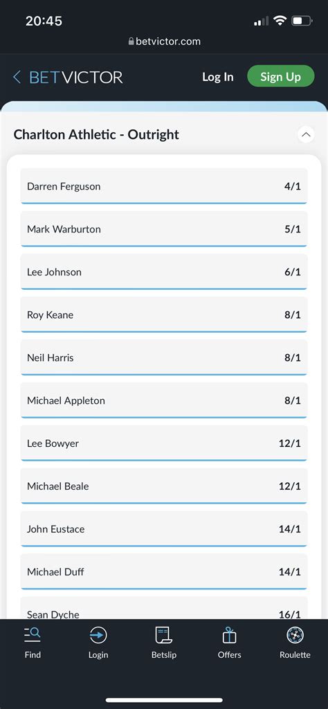 next manager odds